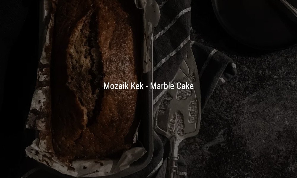 En Basit Haliyle Mozaik Kek - Marble Cake