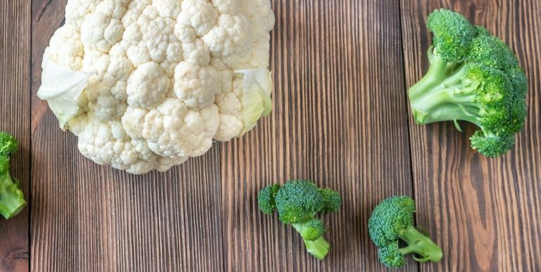 Assortment of different Cruciferous vegetables